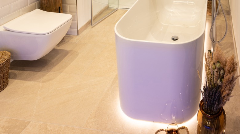 Tub with ambient lighting