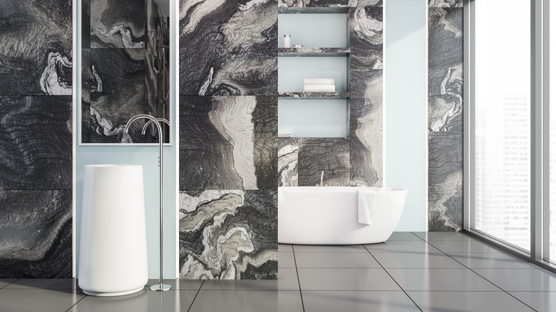 Freestanding sink and tub