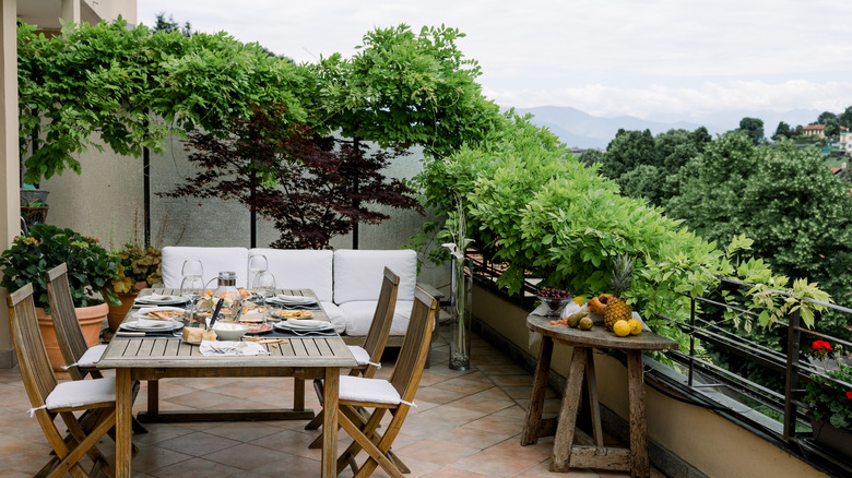 patio with a view 