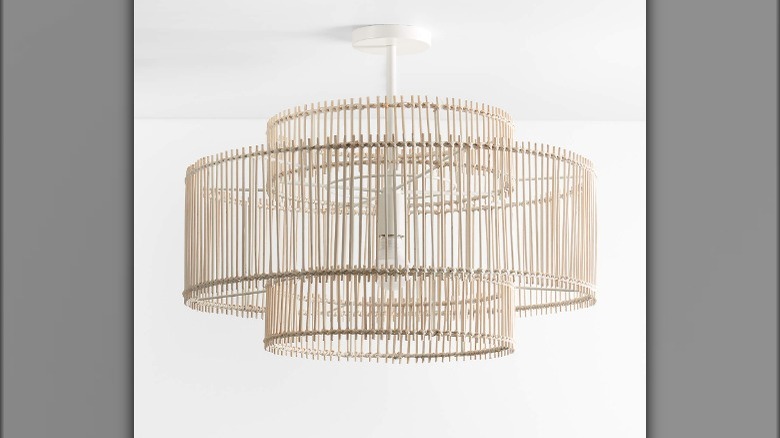 Bamboo light fixture