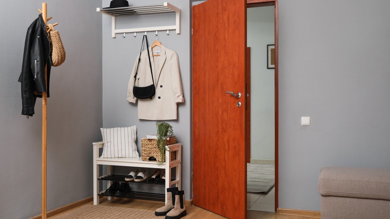 modern mudroom