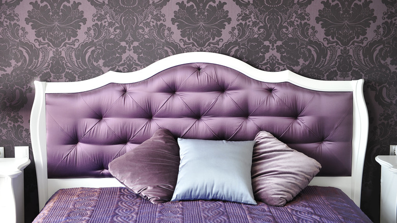 purple headboard 