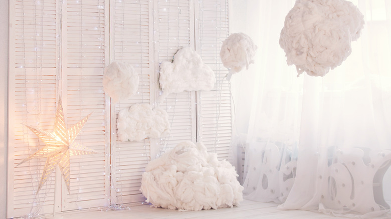 clouds in a bedroom 
