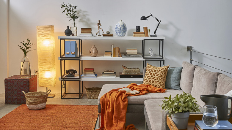 plants and wicker in corner