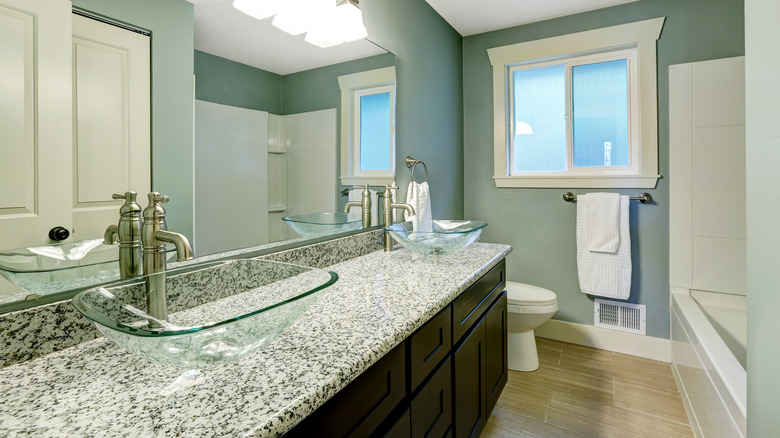 black and white granite countertop