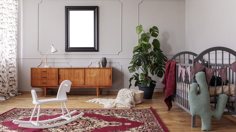 a chic baby's bedroom