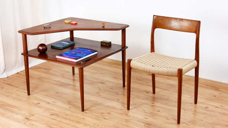 mid-century modern side table