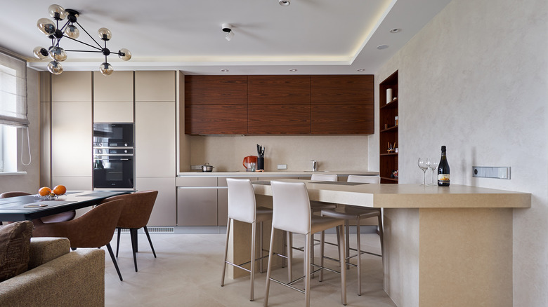 beautiful beige kitchen