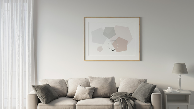 room with pewter walls