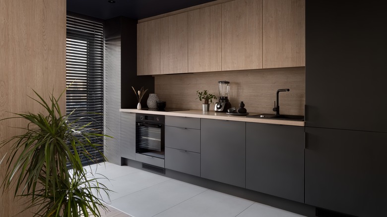 dark and light kitchen