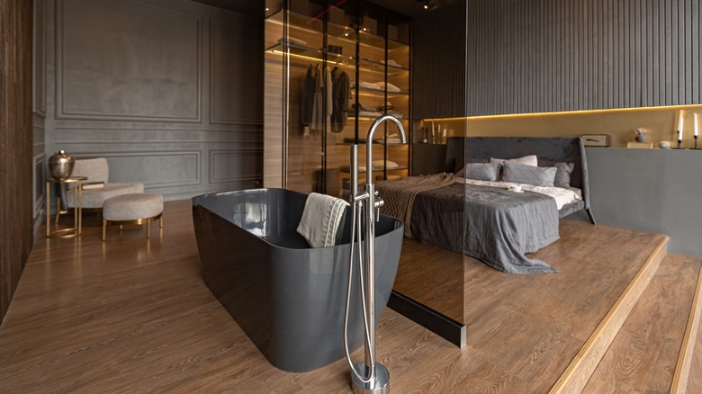 blonde wood bedroom