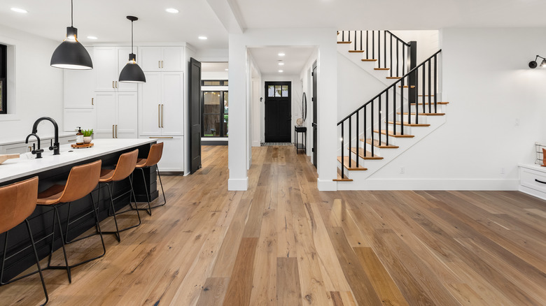 room with hardwood floor