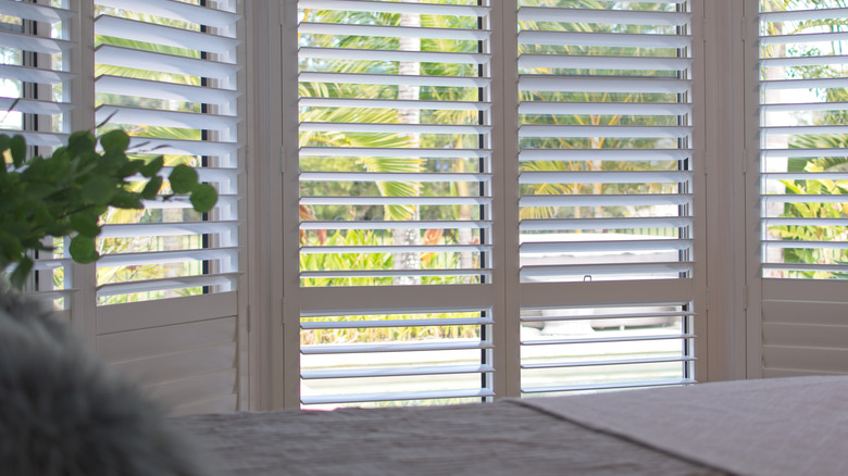 plantation shutters on patio doors