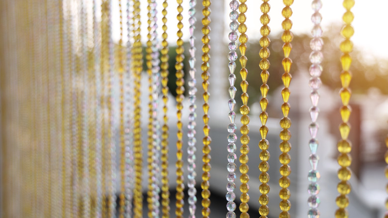 beaded curtain