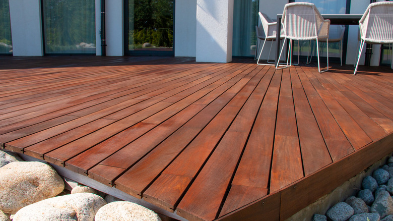 Wooden deck