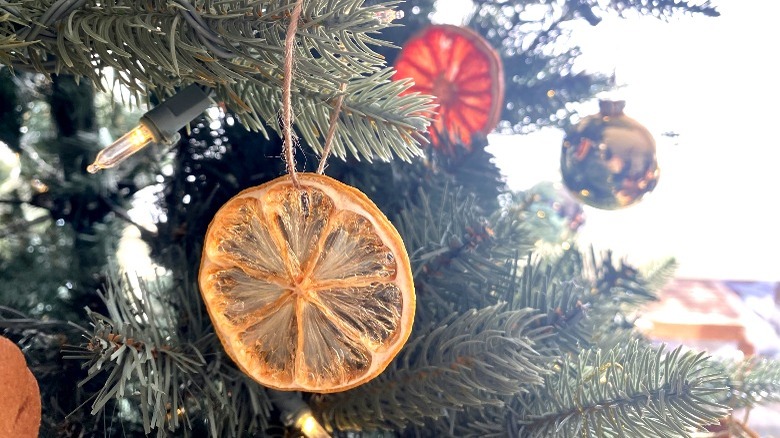 Dried lemon ornament