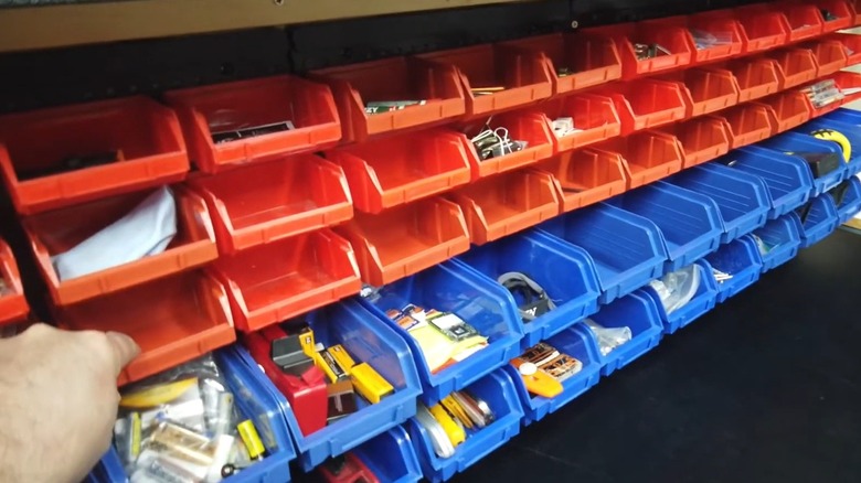 Parts storage system from Harbor Freight