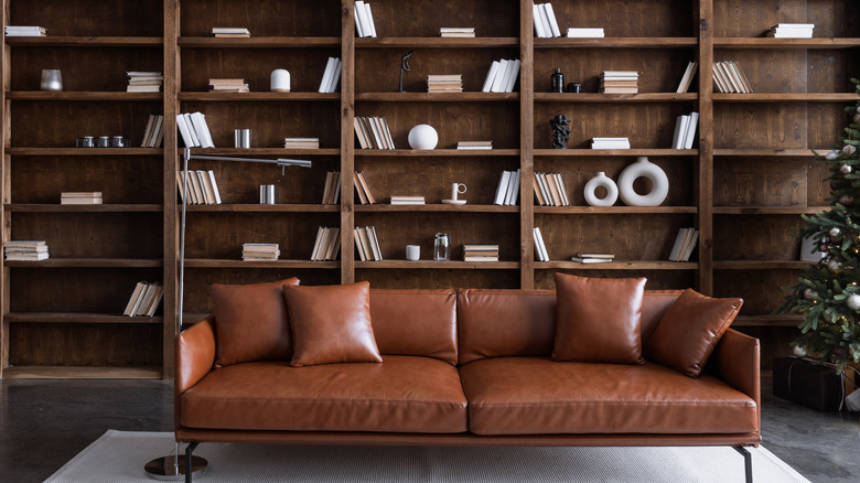 masculine library retreat