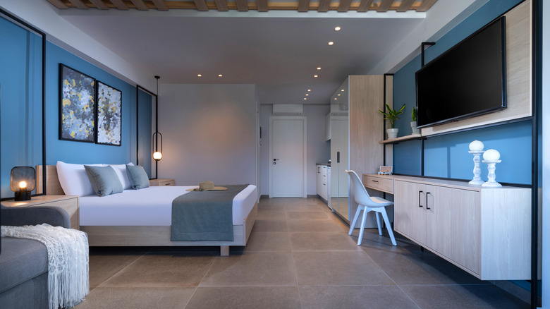 blue bedroom