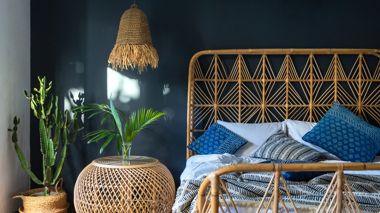 deep blue room