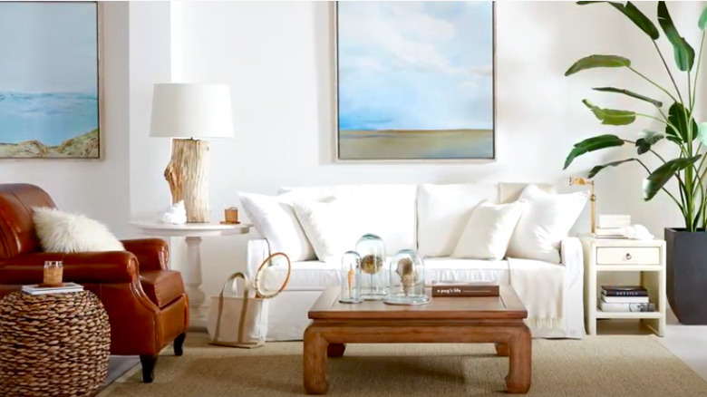 neutral beachy living room