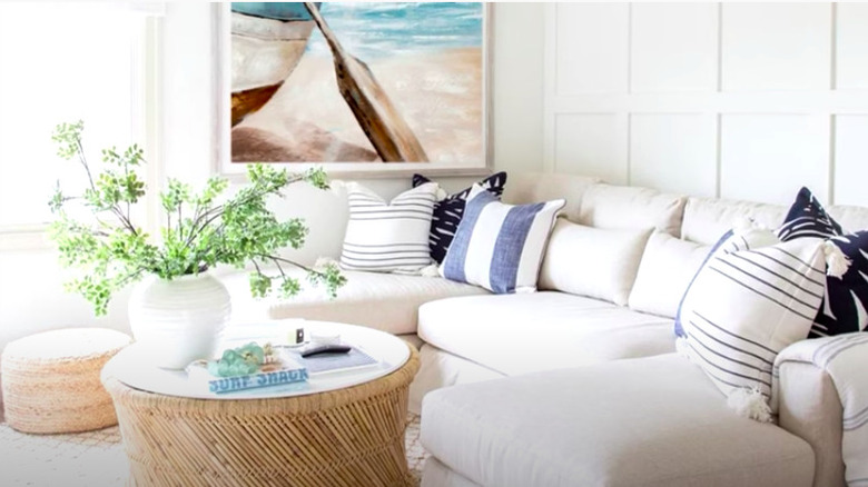 beachy living room