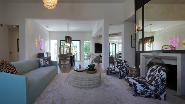 jungle-inspired living room