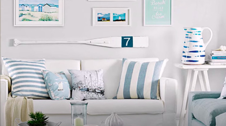 beach-themed living room
