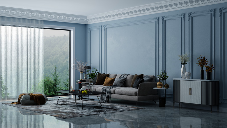 powder blue walls