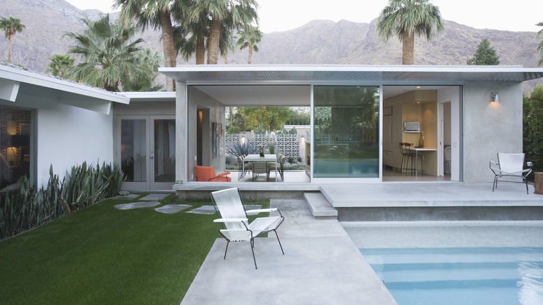 a dreamy pool house
