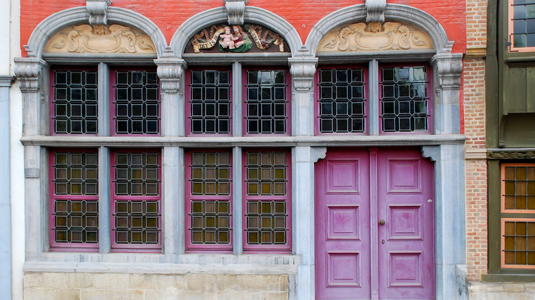 beautiful purple door