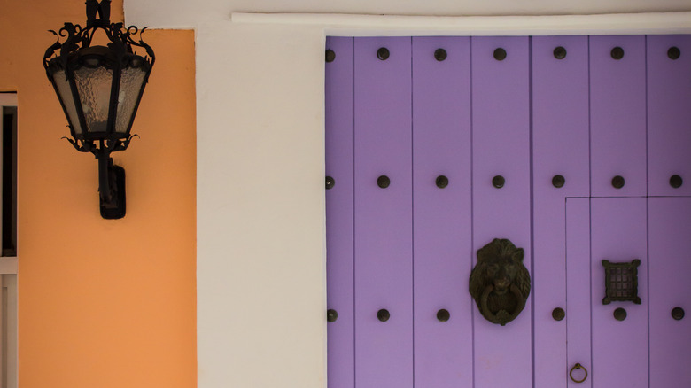 historic lilac door