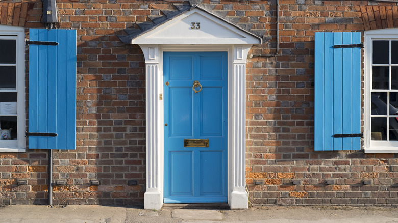 bright blue door 