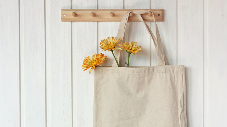 wooden hanger on wall
