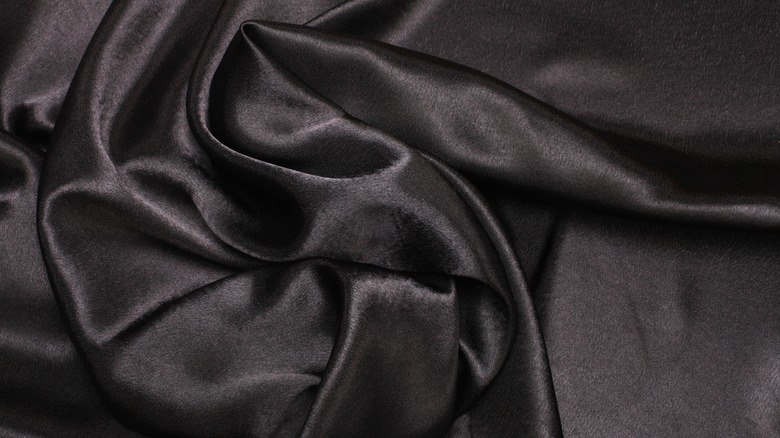 black silk fabric