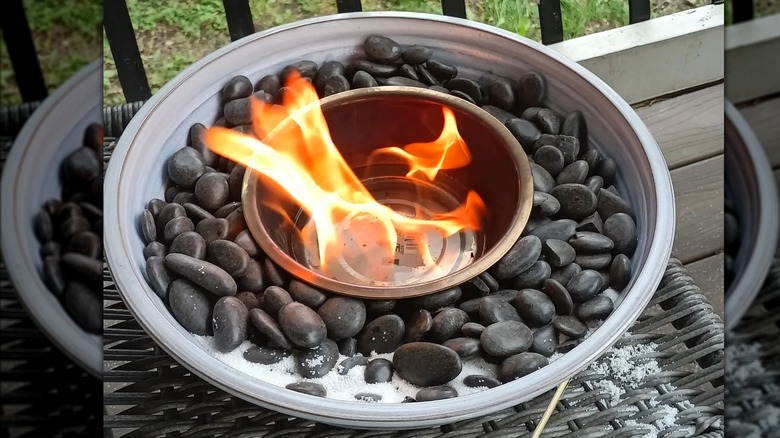 Tabletop firepit bowl