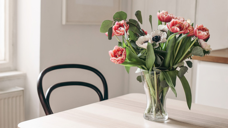 flowers in a vase 