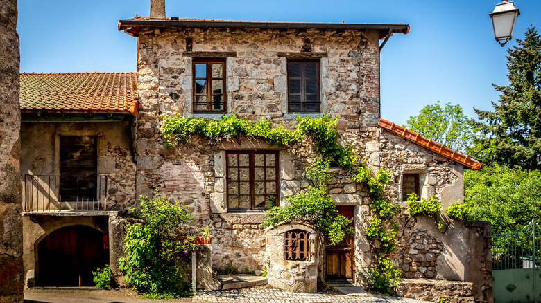 Stone French cottage exterior