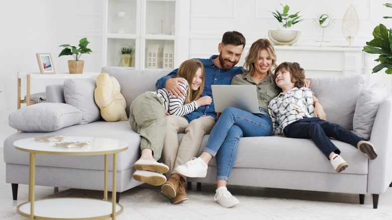 Family room with people