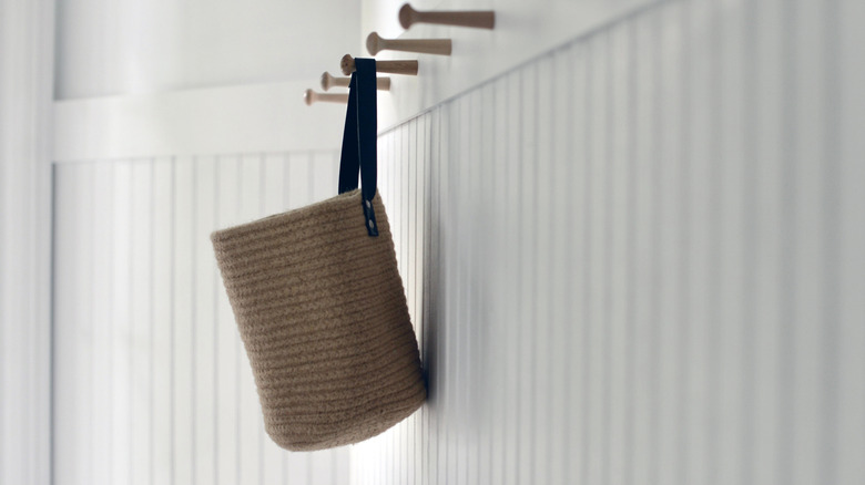 Hanging basket on a hook