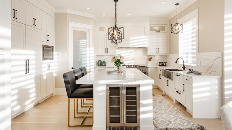 Modern white kitchen