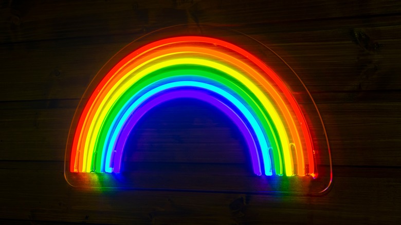 neon rainbow sign