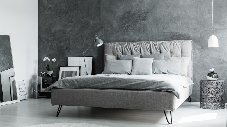 gray bedroom