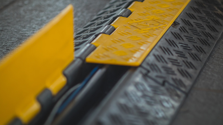 Closeup cable protector