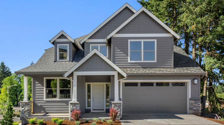 house with gray exterior