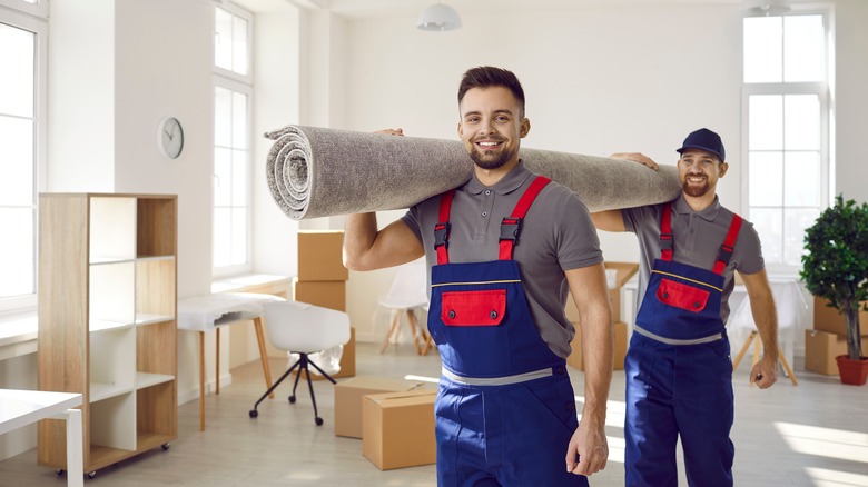 carrying carpet