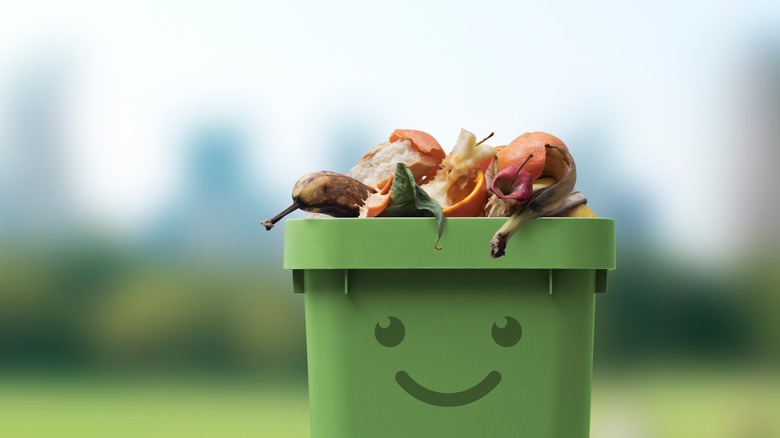 Food scraps for composting
