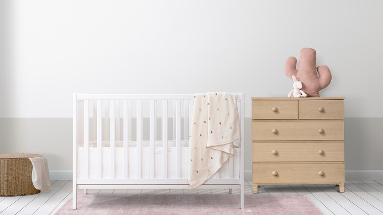 clean minimalist nursery design