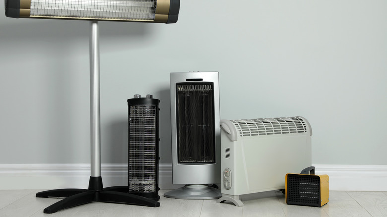 Several space heaters