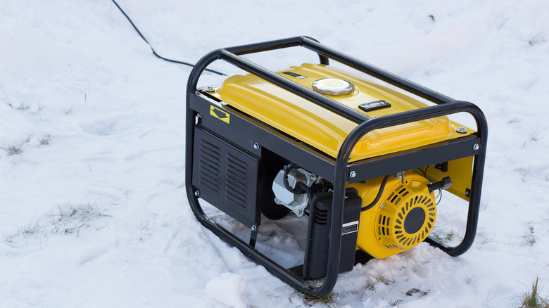 generator in snow